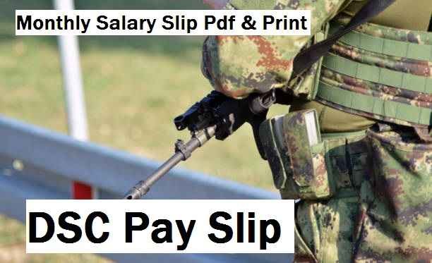 DSC Pay Slip: Download Monthly Salary Slip Pdf & Print