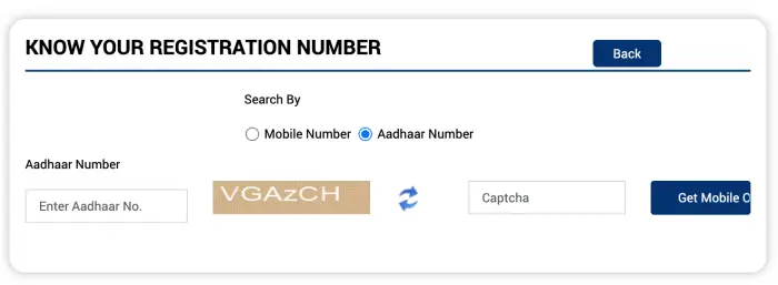 Know your registration number
